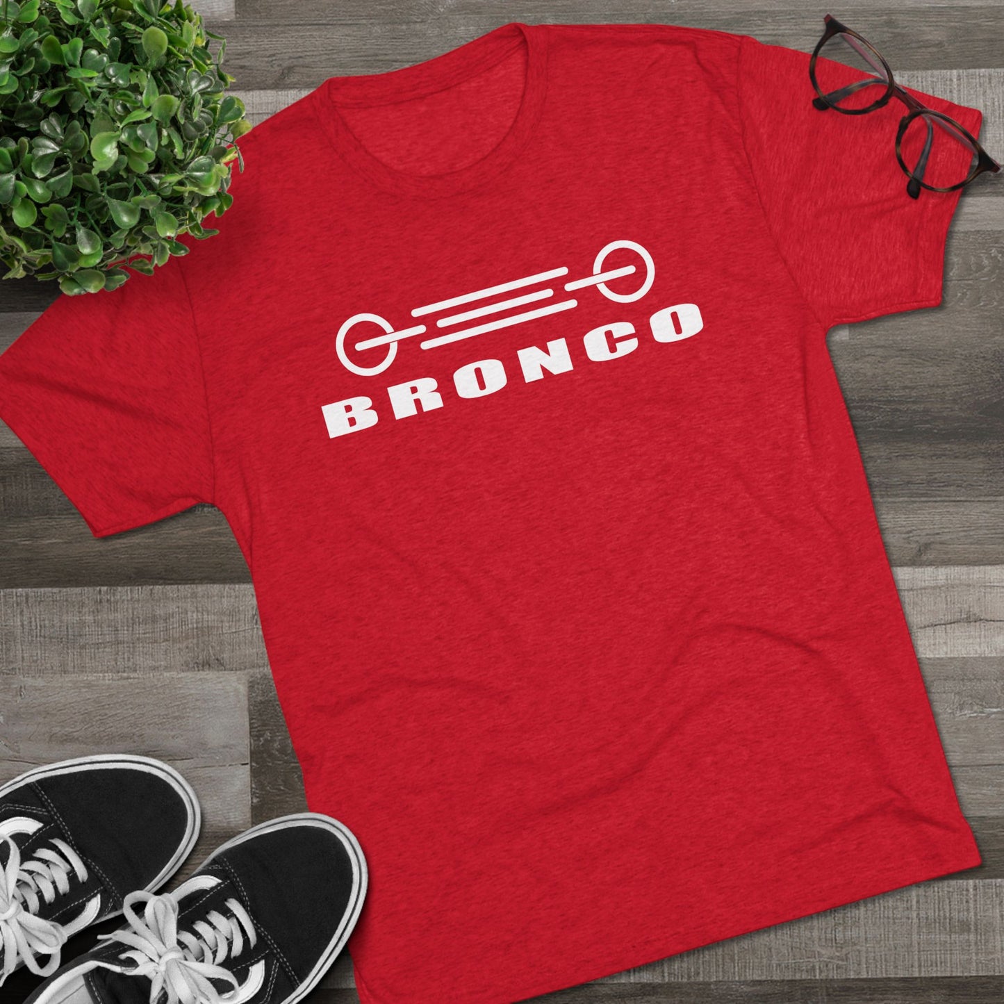 Ford Bronco Grill Shirt American Flag Short Sleeve Front End