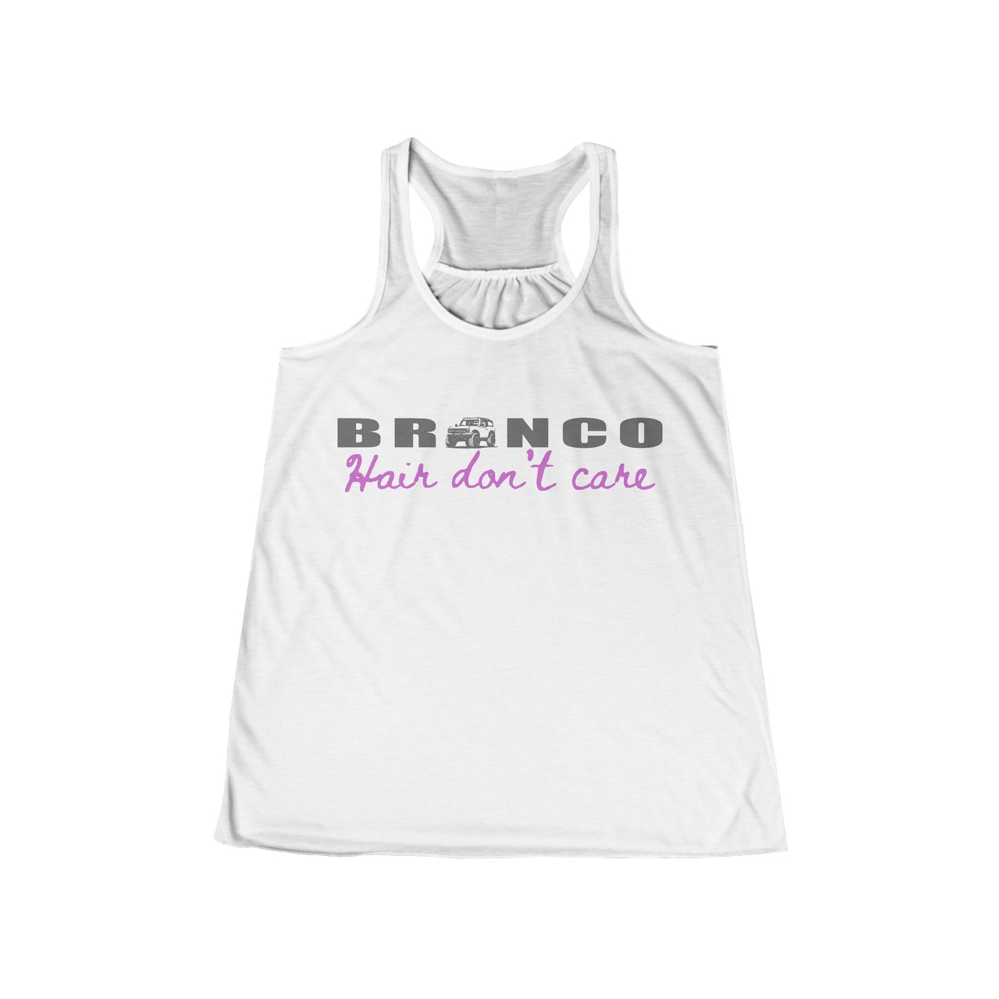 Ford Bronco Tank Top Womens Clothing - Bronco Hair Don't Care