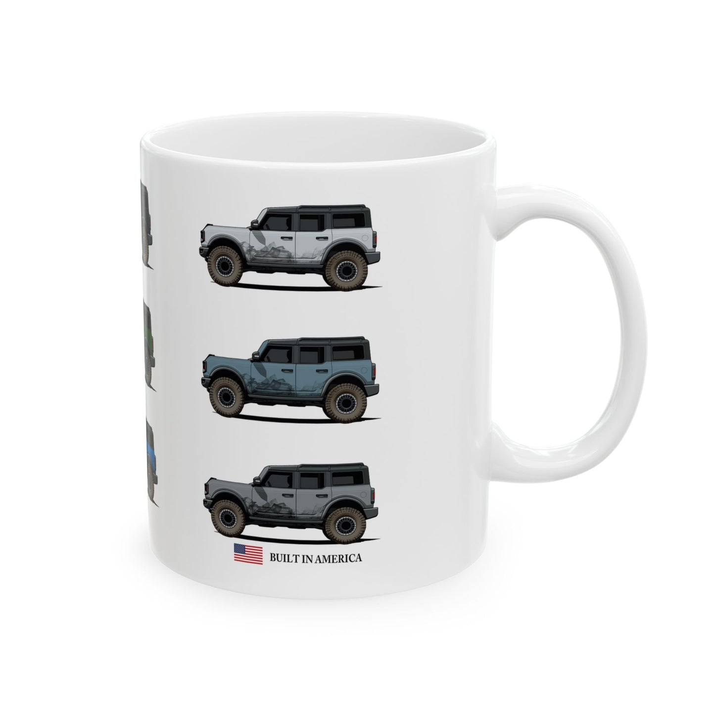Ford Bronco Paint Colors - Ceramic Mug 11oz