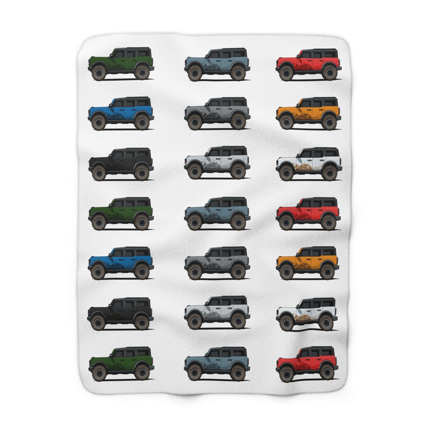 Ford Bronco Blanket Fleece Bronco Paint Colors