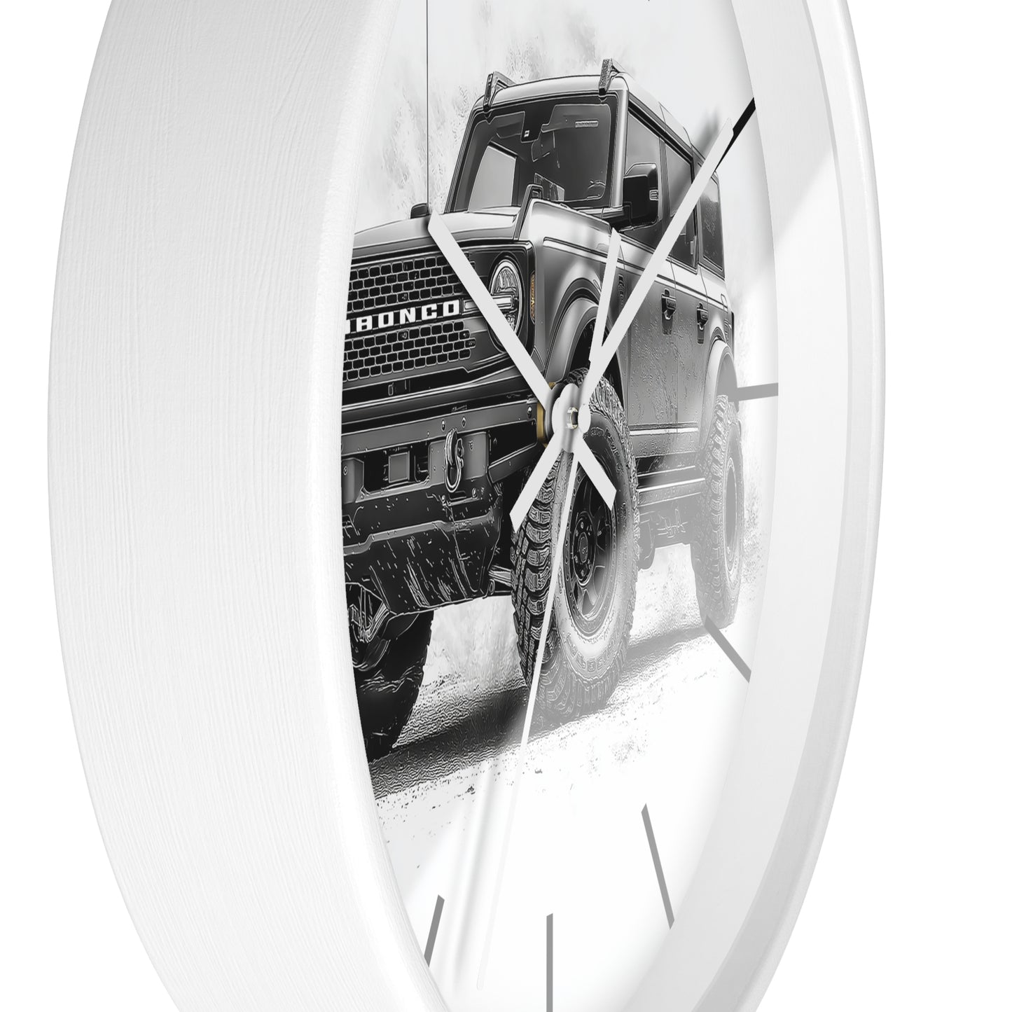 Ford Bronco Clock _ Off-Road Bronco Wall Clock -Truck Illustration, Automotive Decor
