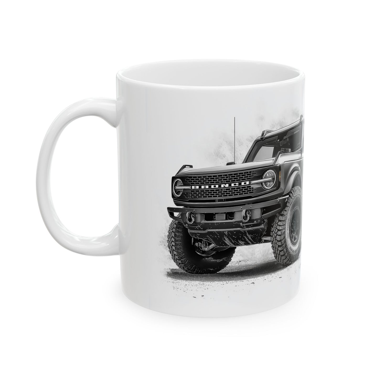 Ford Bronco Illustration Mug _ Ceramic Coffee Cup 11oz or 15oz