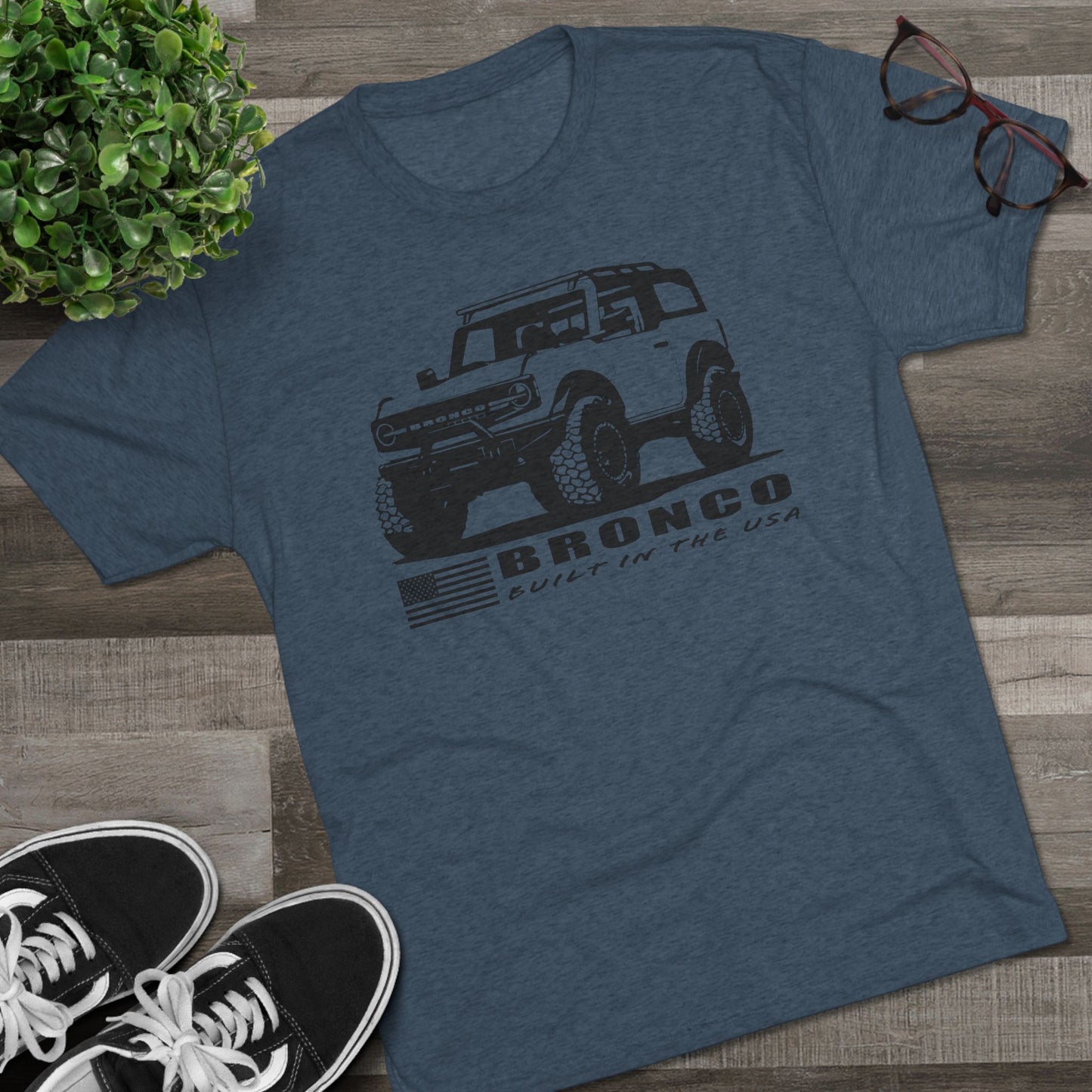 Ford Bronco Shirt Built In The USA Short Sleeve