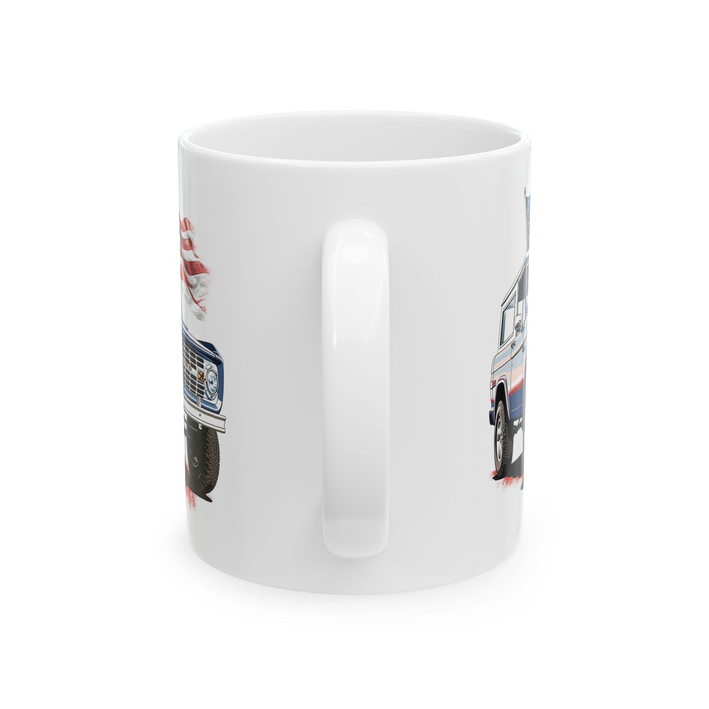 Ford Bronco Coffee Mug Ford Bronco lovers mug retro bronco mug american flag