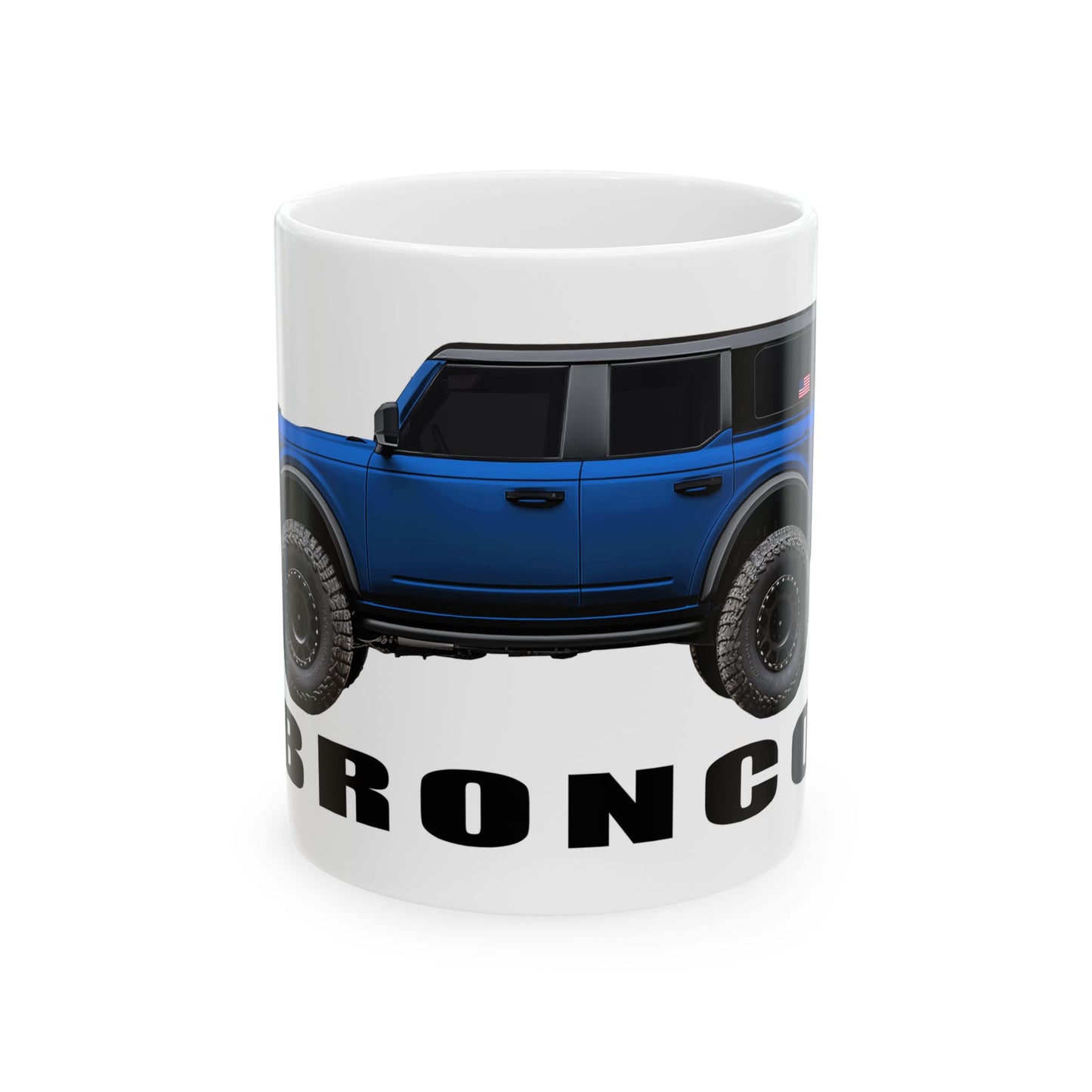Ford Bronco | American flag _ Velocity Blue Paint Color