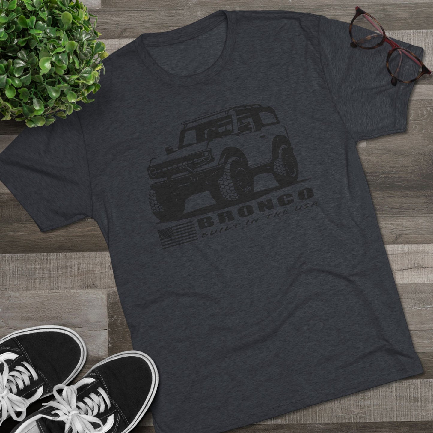 Ford Bronco Shirt Built In The USA Short Sleeve