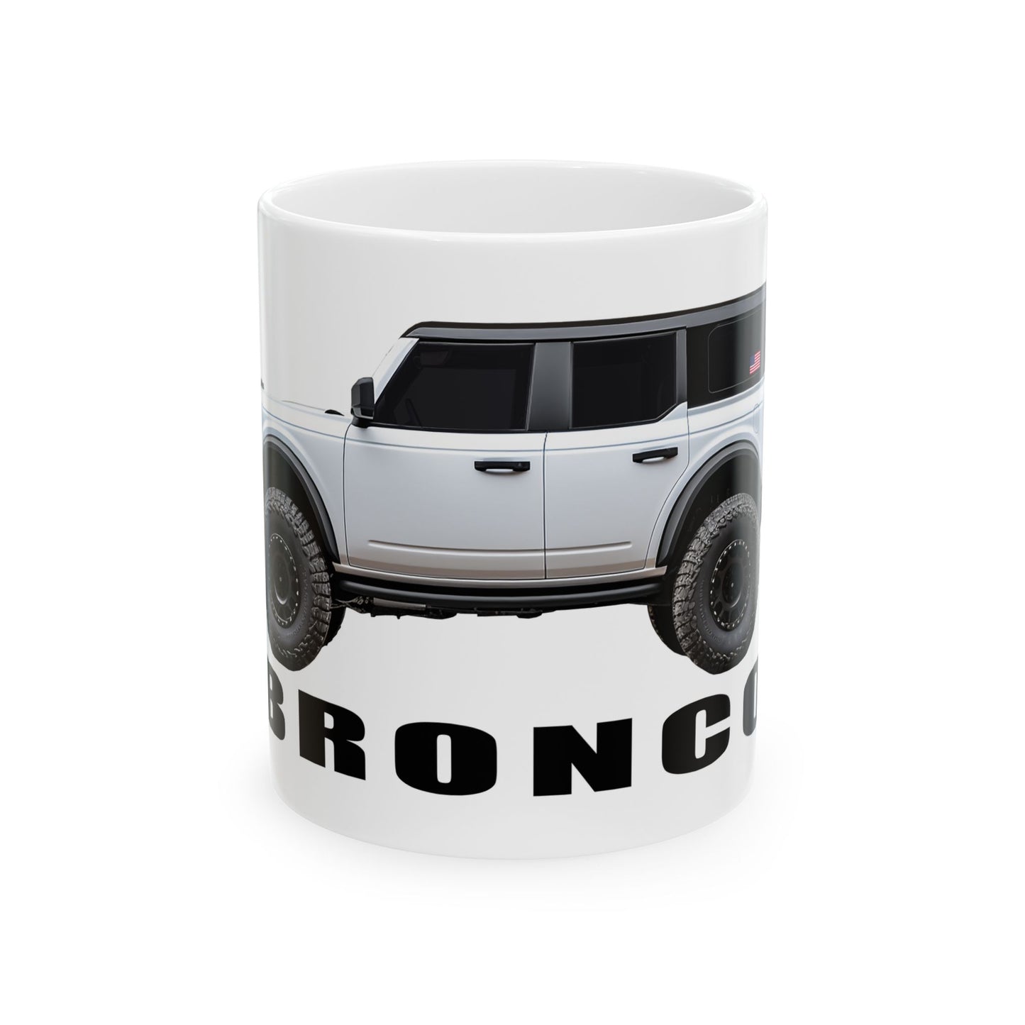 Ford Bronco | American flag _ Oxford White Paint Color