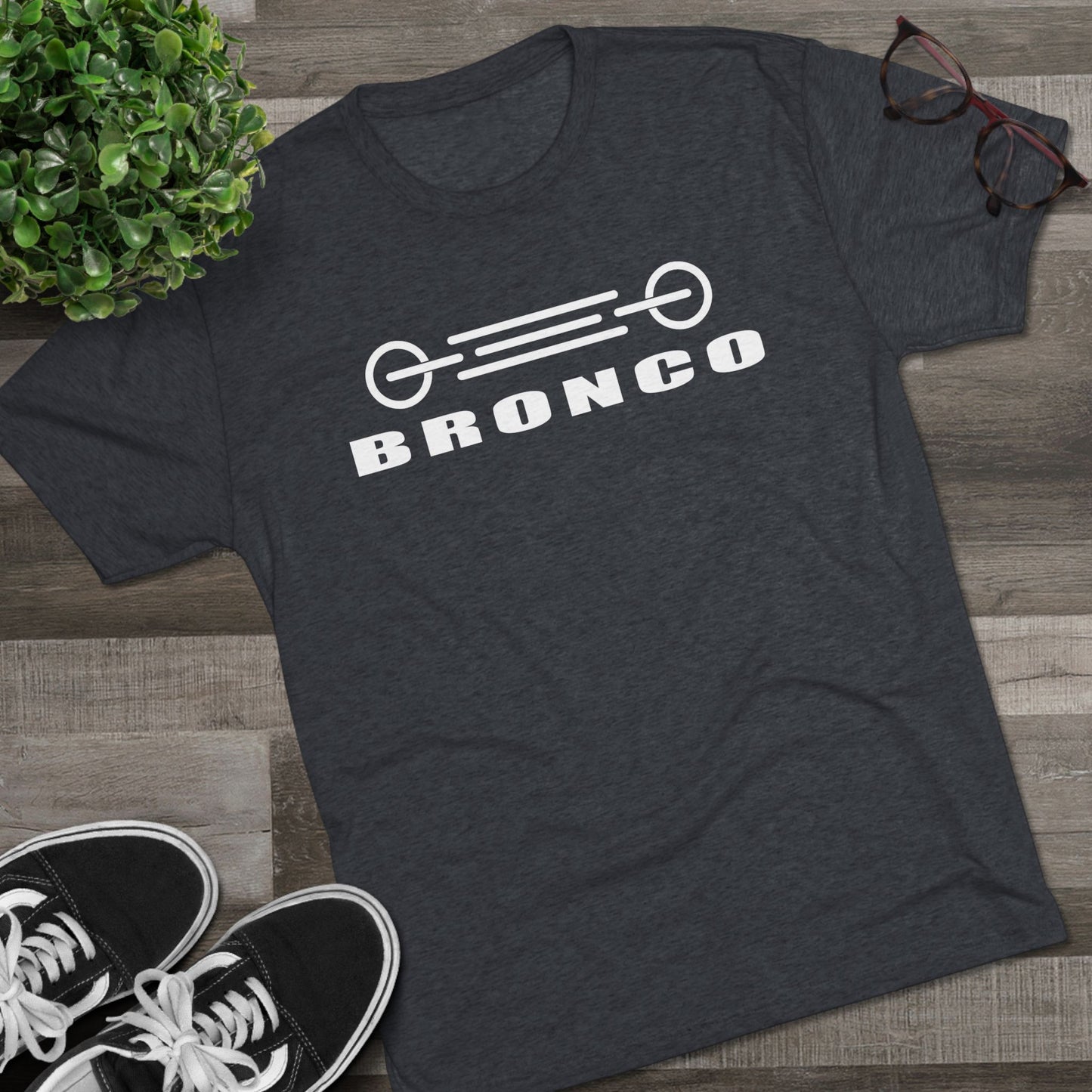 Ford Bronco Grill Shirt American Flag Short Sleeve Front End