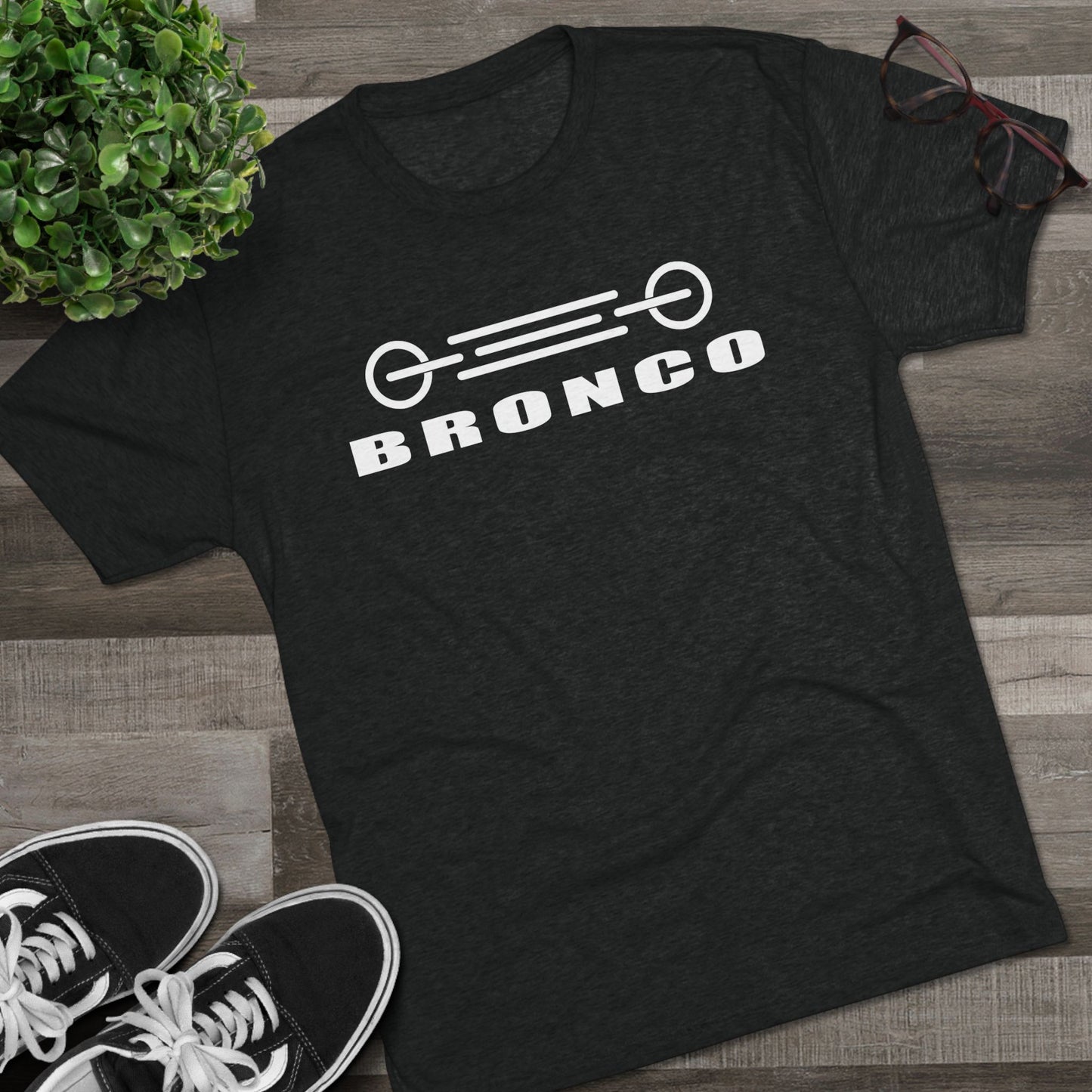 Ford Bronco Grill Shirt American Flag Short Sleeve Front End
