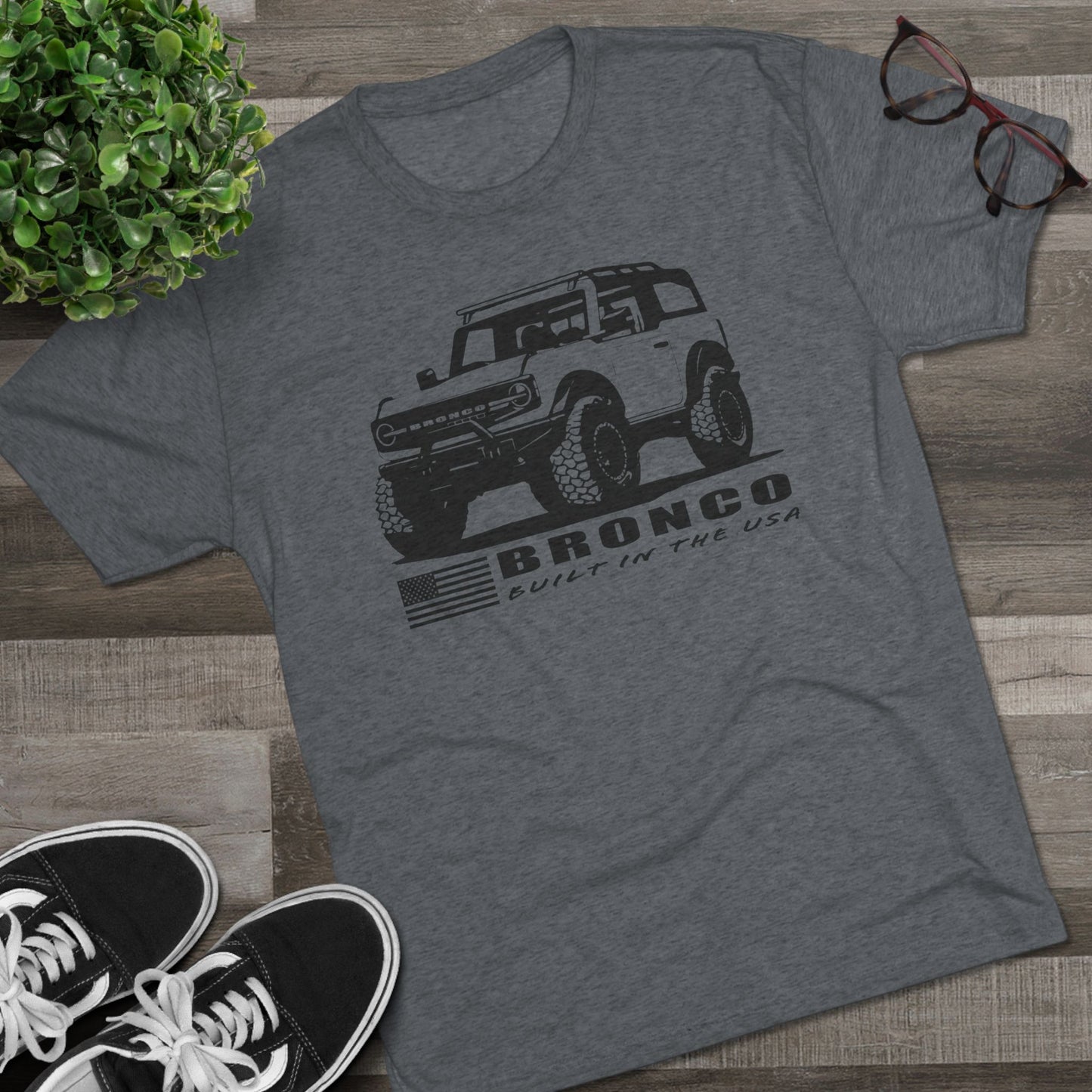 Ford Bronco Shirt Built In The USA Short Sleeve
