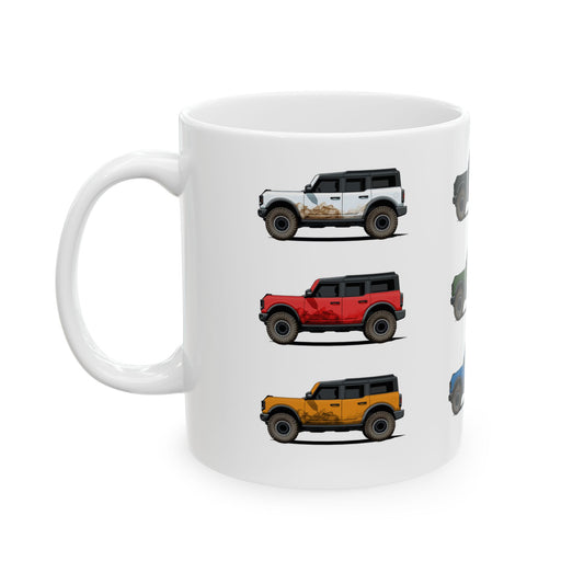 Ford Bronco Paint Colors - Ceramic Mug 11oz
