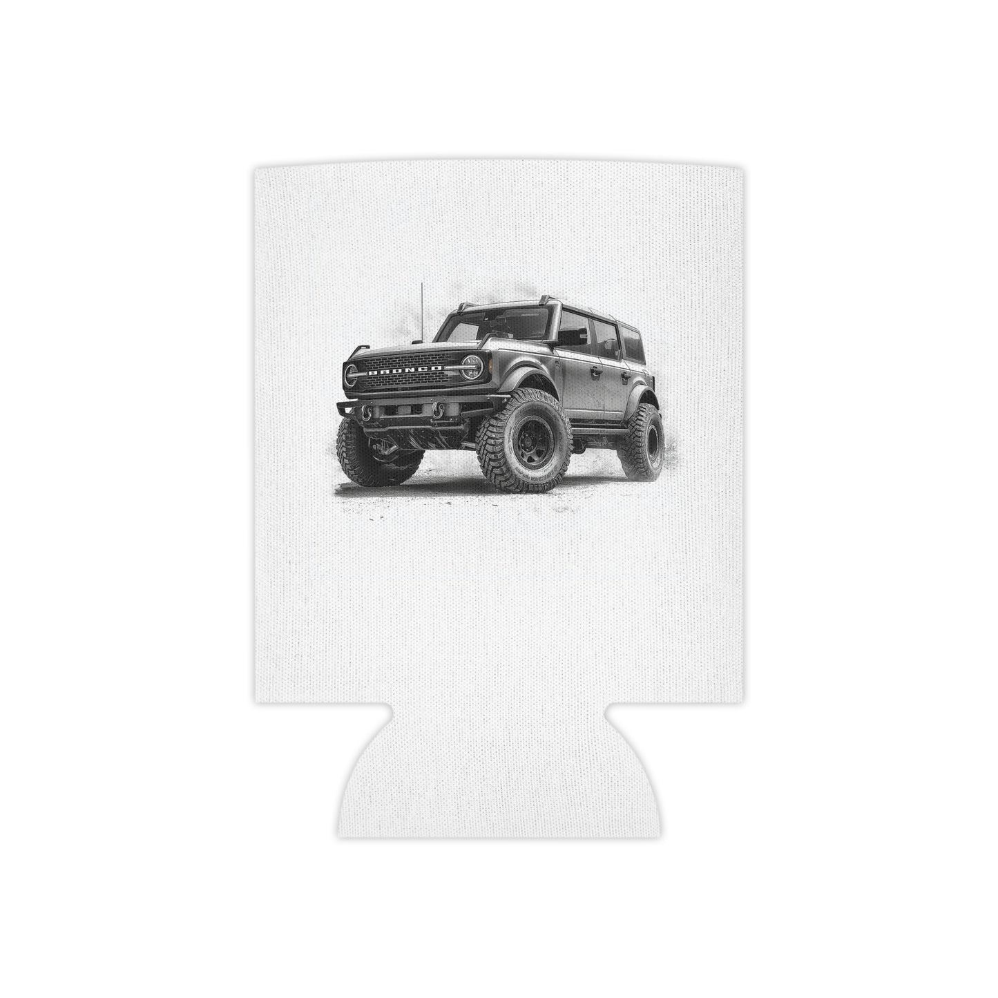 Ford Bronco - Off-Road Sketch Can Koozie Cooler | Truck Illustrations, Camping Gear