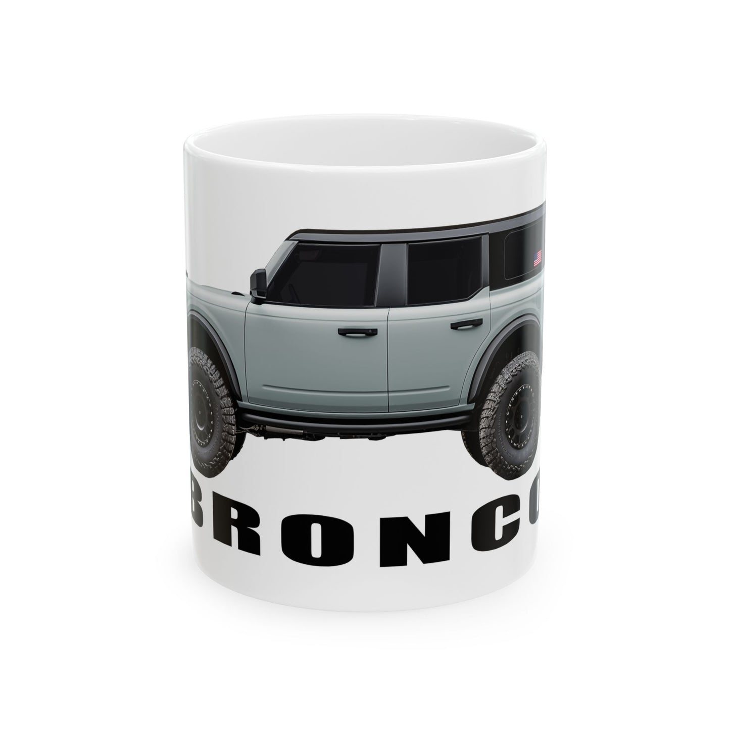 Ford Bronco | American flag _ Cactus Gray Paint Color