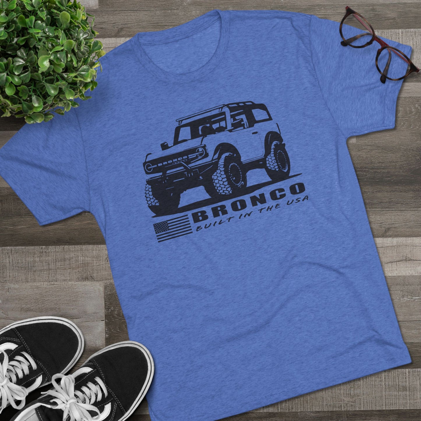 Ford Bronco Shirt Built In The USA Short Sleeve