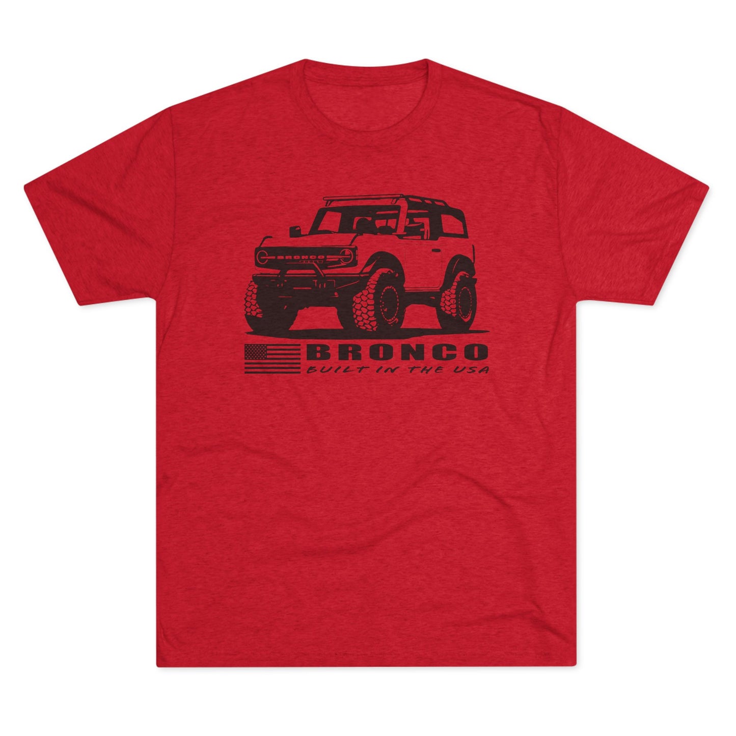 Ford Bronco Shirt Built In The USA Short Sleeve
