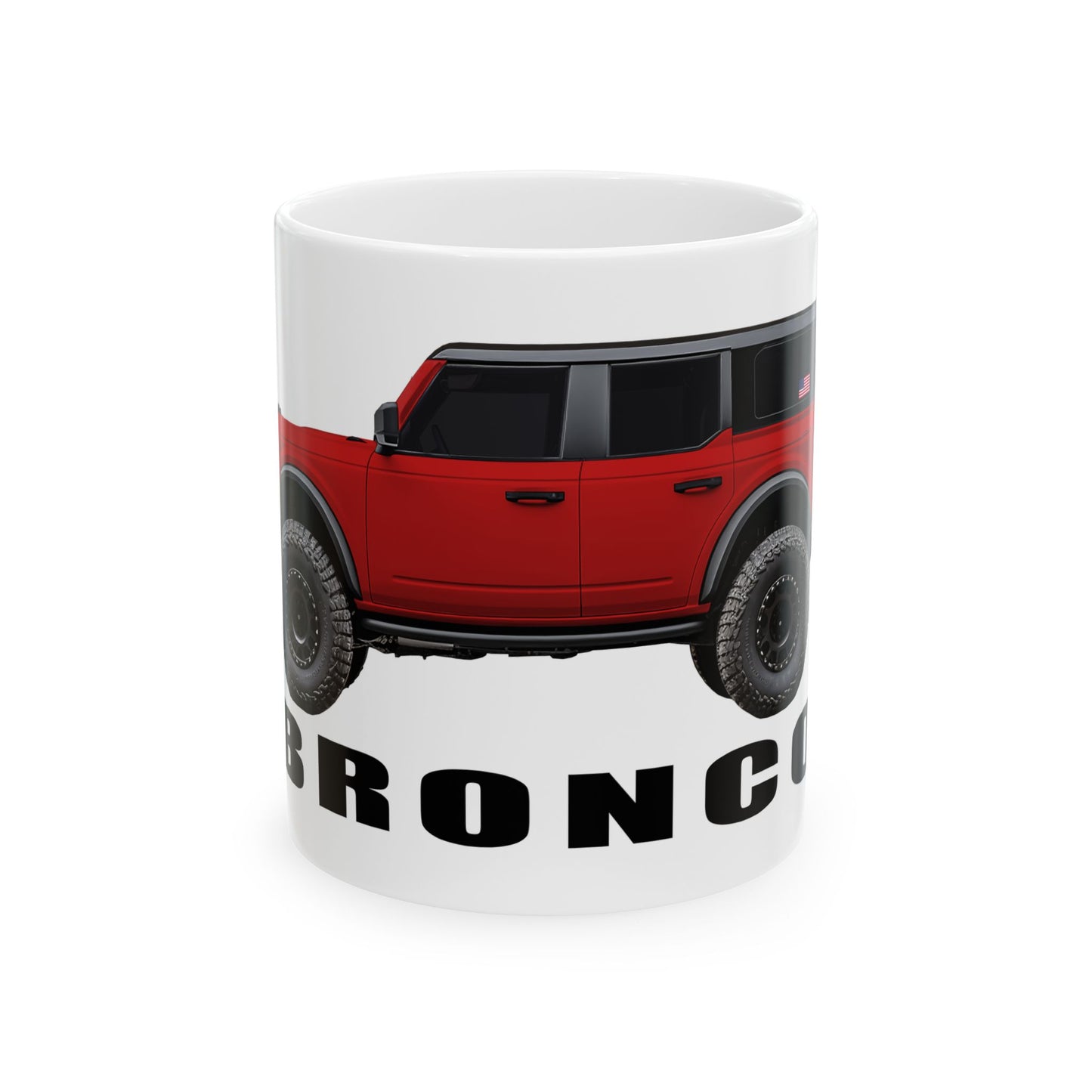 Ford Bronco | American flag _ Hot Pepper red Paint Color
