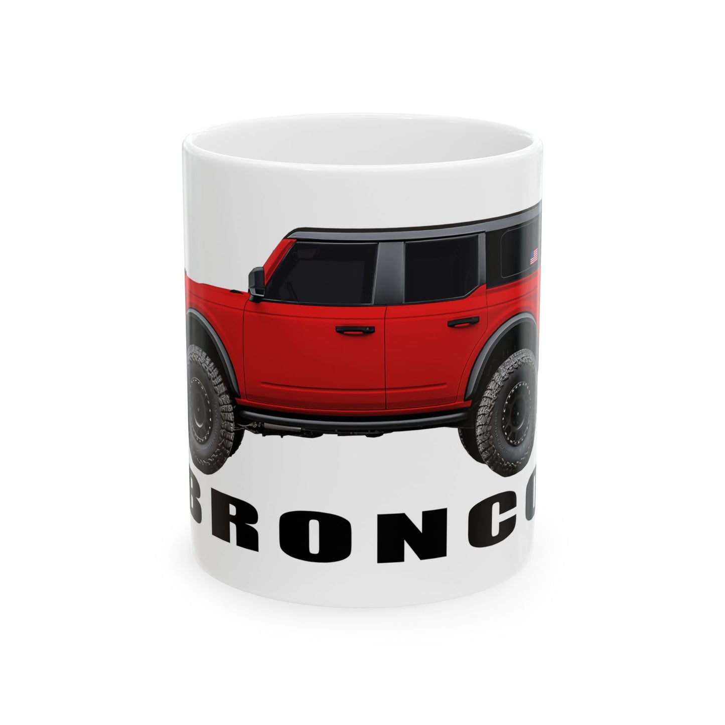 Ford Bronco | American flag _ Race Red Paint Color