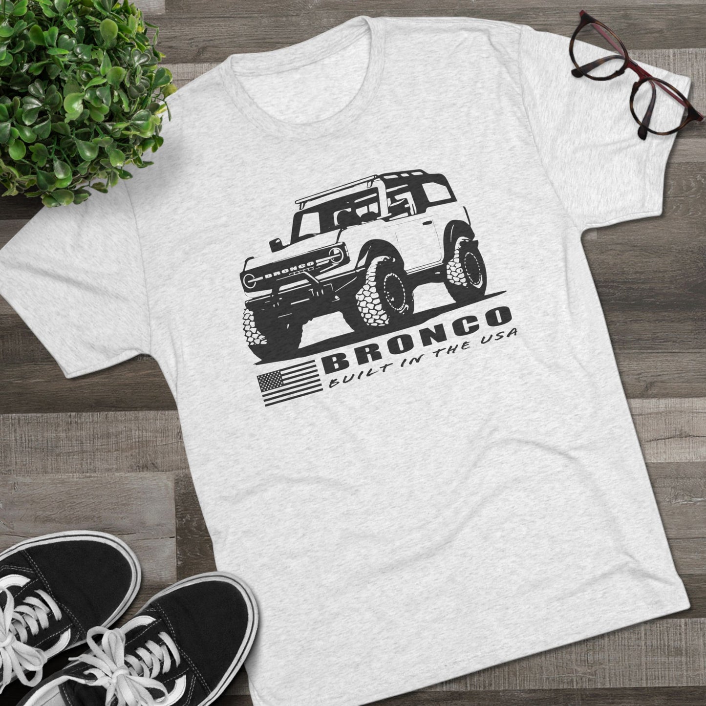 Ford Bronco Shirt Built In The USA Short Sleeve