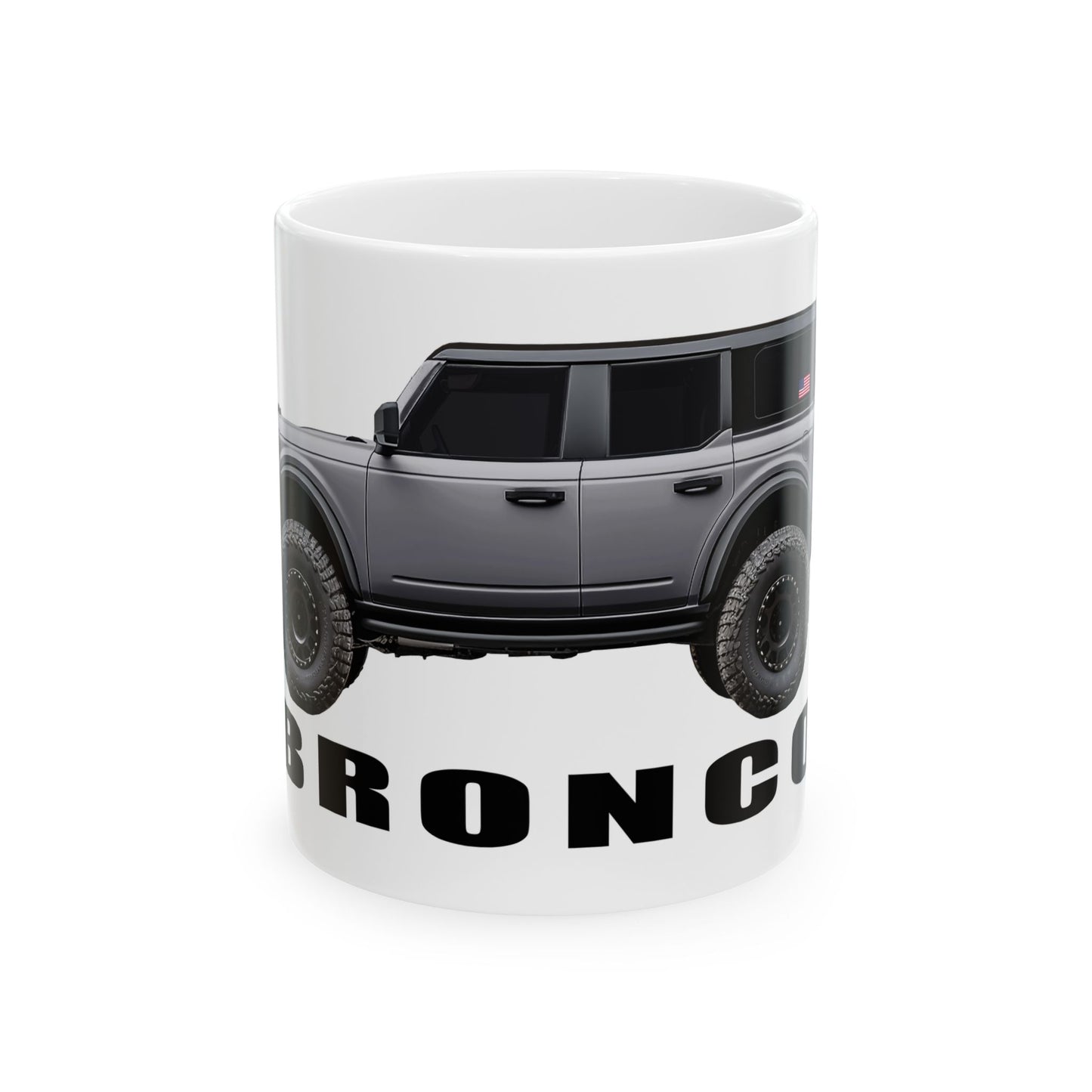 Ford Bronco | American flag _ Silver Metallic Paint Color