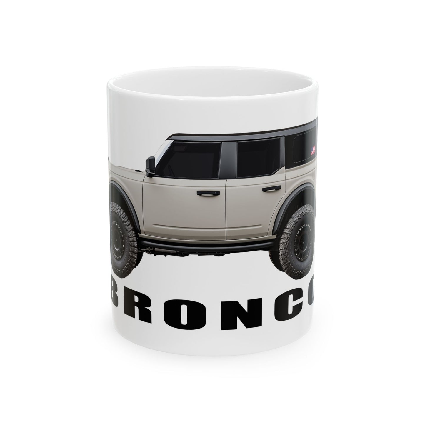 Ford Bronco | American flag _ Desert Sand Paint Color