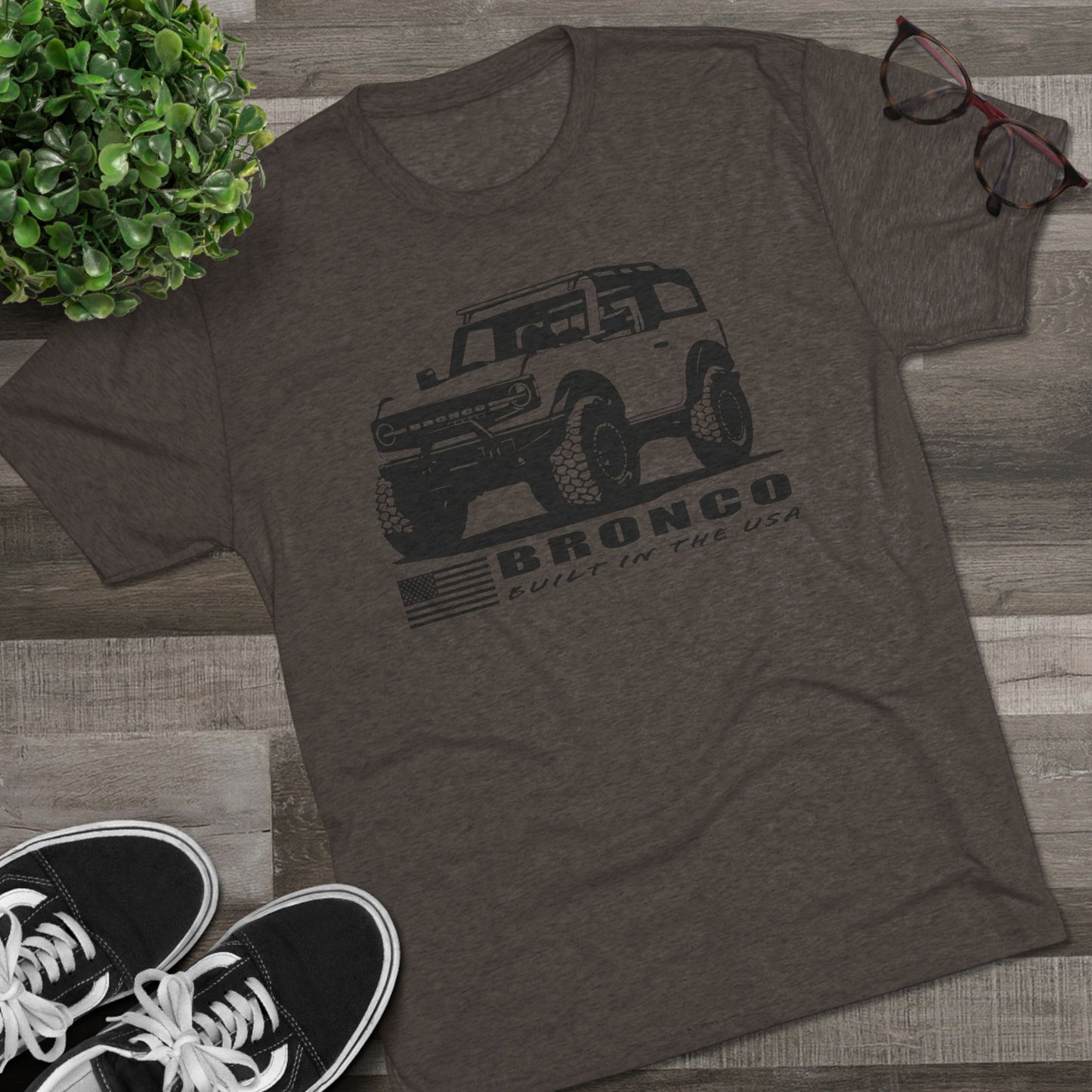 Ford Bronco Shirt Built In The USA Short Sleeve